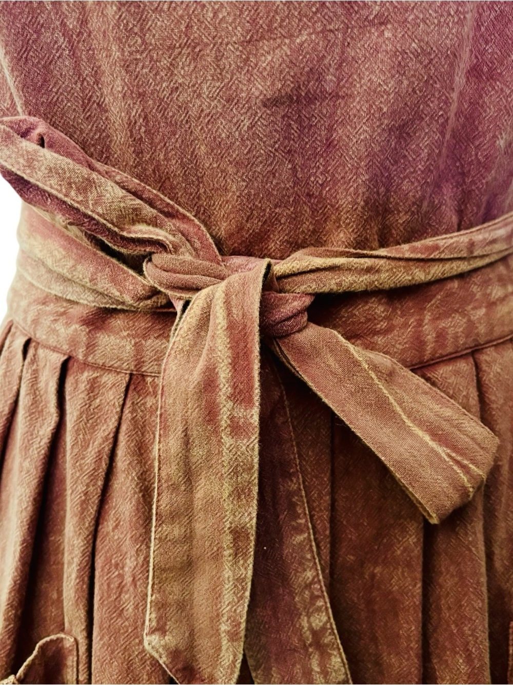 April Cornell Dusty Rose Pinafore Midi Dress - Picture 7 of 9